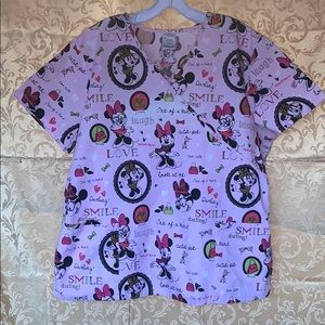 Disney Minnie Mouse scrub top size XL